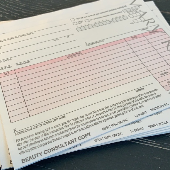 Mary Kay | Office | Mary Kay Duplicate Sales Ticket Bundle 5 | Poshmark
